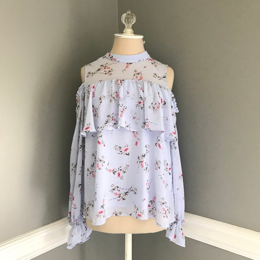 Anthropologie Cold Shoulder Maeve Blouse